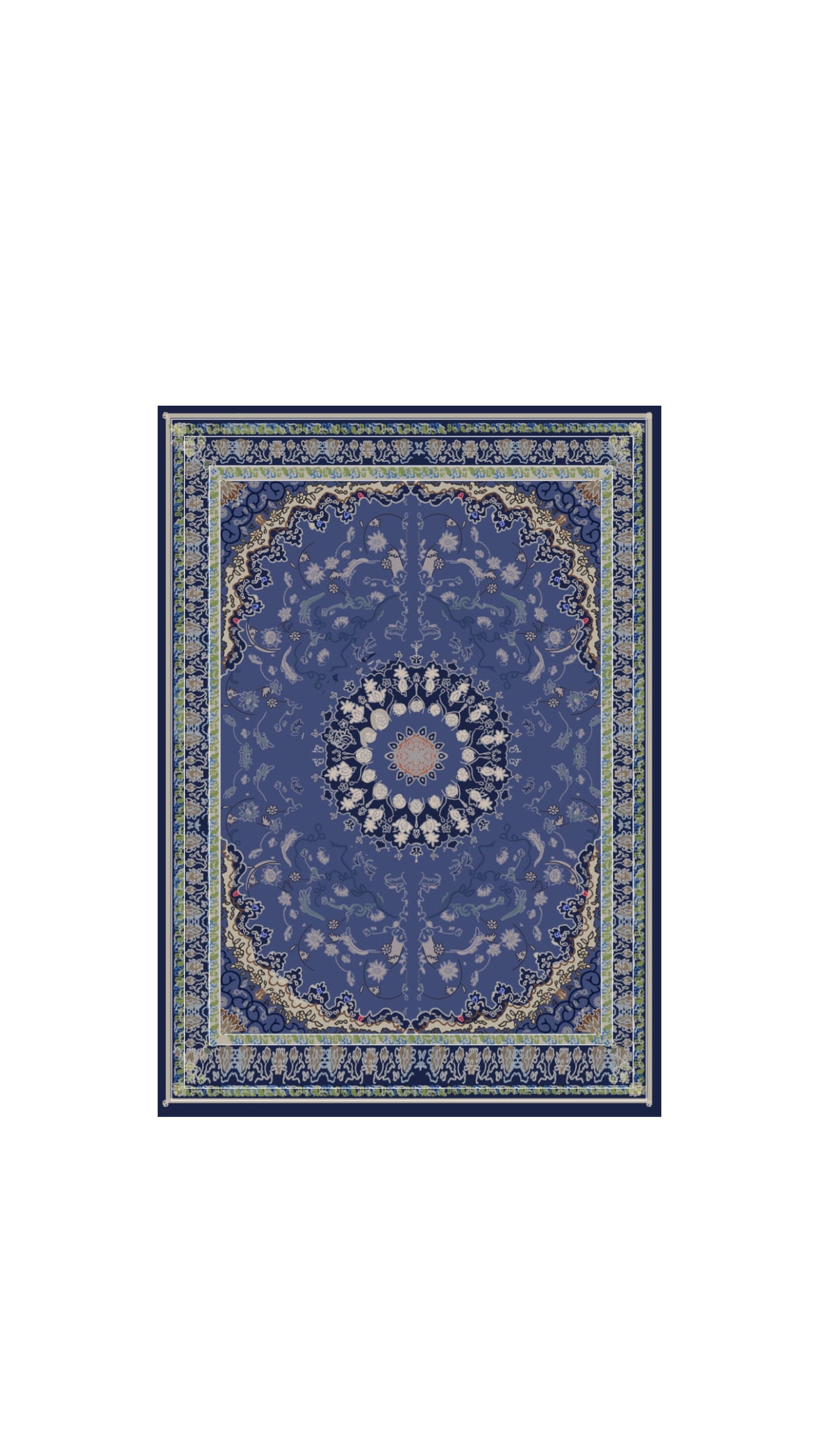 Isfahan Persian rug sticker