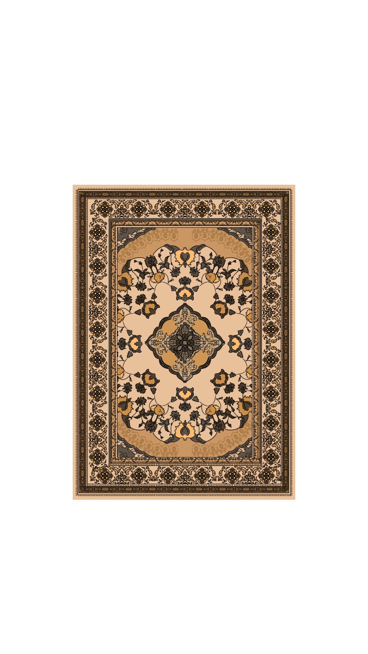 Yazd Persian rug sticker
