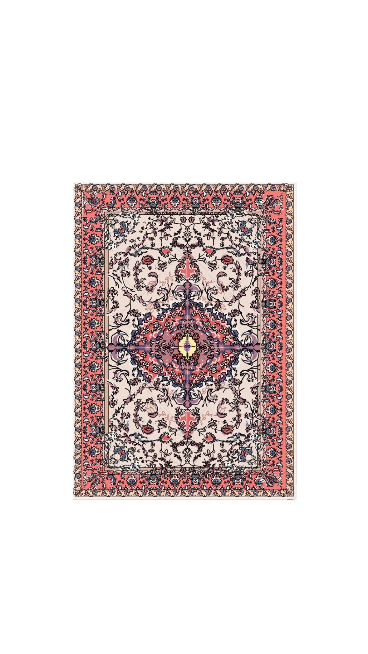 Golestan Persian rug sticker